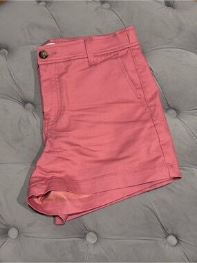 Market & Spruce Rose-Pink High Waist Cotton Shorts